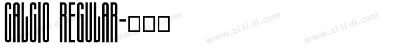 Calcio Regular字体转换
